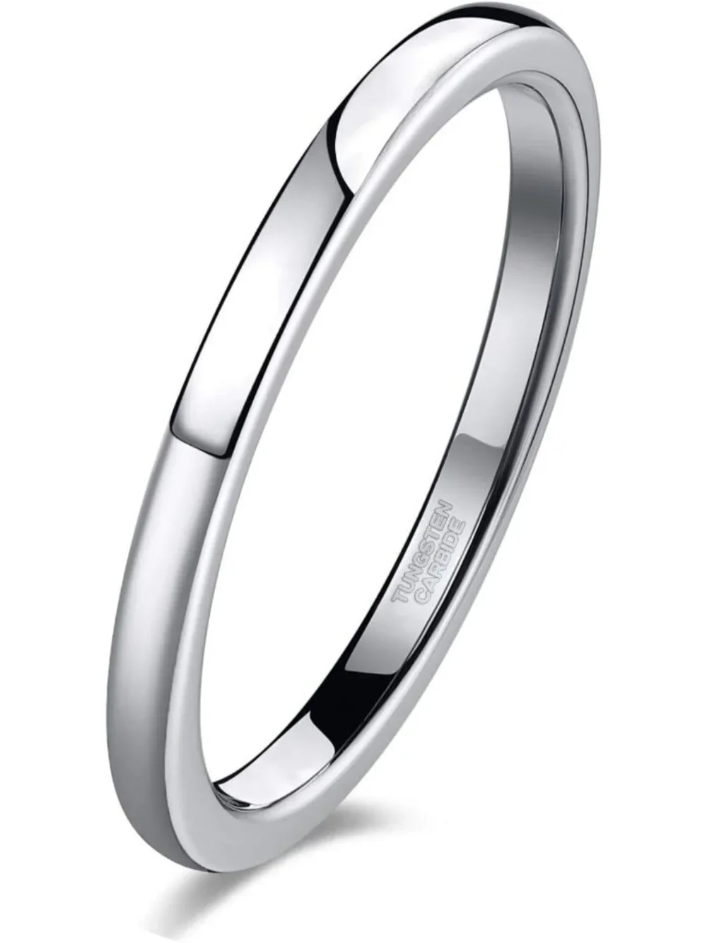 Tungsten Wedding Band Ring Set for Men & Women - 2mm, 4mm, 6mm, 8mm Sizes